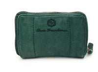 Jockey Club echt Leder Geldbörse Portemonnaie Vintage Style Shabby Chic Used Look mit RFID Schutz grün